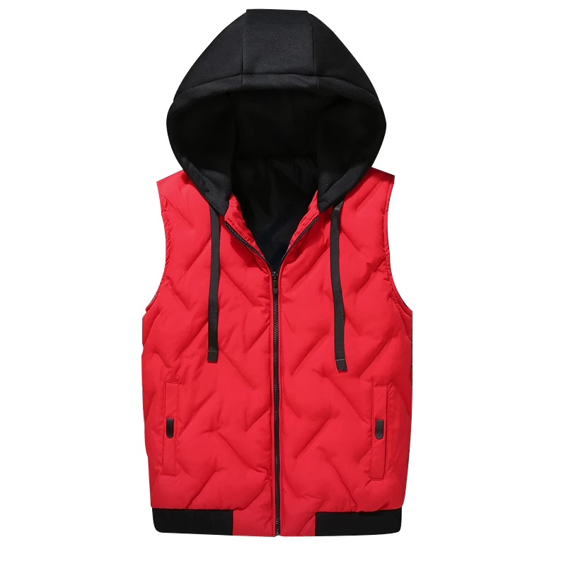 Men Vest Winter Male Waistcoat Down Cotton Hooded Mens Vest Jacket Thicken Warm Casual Coat 8XL 7XL 6XL 5XL XXXXL BLACK RED GRAY
Men Vest Winter Male Waistcoat Down Cotton Hooded Mens Vest Jacket Thicken Warm Casual Coat 8XL 7XL 6XL 5XL XXXXL BLACK RED GRAY