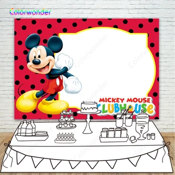Custom Red Photo Background Mickey Mouse Clubhouse 7x5ft Red and Black Polka Dots Backdrops for Kids Birthday Party Wall Decor
Custom Red Photo Background Mickey Mouse Clubhouse 7x5ft Red and Black Polka Dots Backdrops for Kids Birthday Party Wall Decor