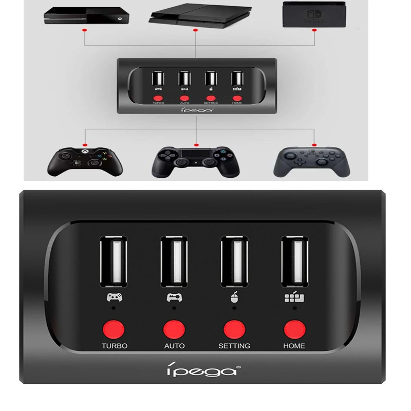Keyboard and Mouse Converter Adapter for Nintend Switch/Xbox One/ PS4 Playstation 4 W/ TURBO AUTO SET TING Game Accessories
Keyboard and Mouse Converter Adapter for Nintend Switch/Xbox One/ PS4 Playstation 4 W/ TURBO AUTO SET TING Game Accessories