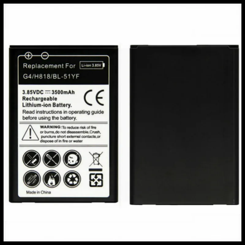 BL51YF BL-51YF baterial G4 replacement BATTERY For LG G4 battery H818 H818N VS999 F500 F500S F500K F500L H815 Battery
BL51YF BL-51YF baterial G4 replacement BATTERY For LG G4 battery H818 H818N VS999 F500 F500S F500K F500L H815 Battery