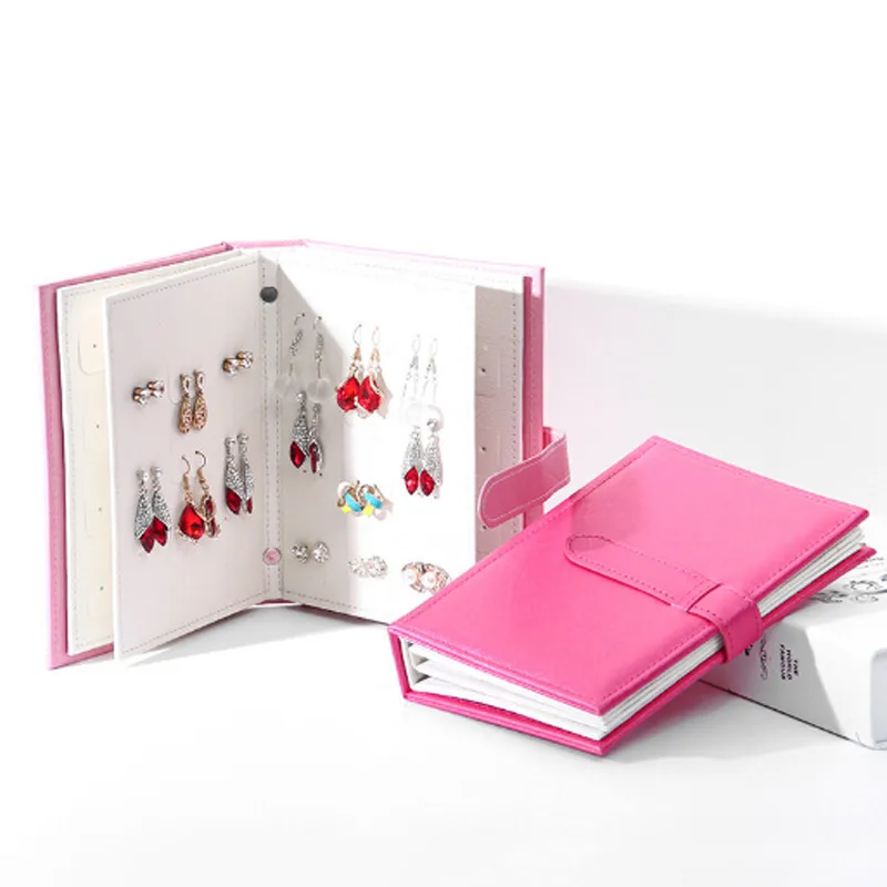 PU Leather Portable Fashion Women Jewelry Book Storage Bag Stud Earrings Collection Necklace Display Box Organizer Case
PU Leather Portable Fashion Women Jewelry Book Storage Bag Stud Earrings Collection Necklace Display Box Organizer Case