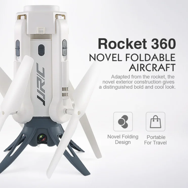 

JJR/C JJRC H51 RC Helicopter Rocket-like 360 WIFI FPV Selfie Elfie Drone with Camera HD 720P Altitude Hold RC Quadcopter