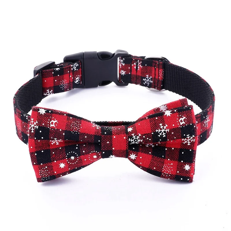 Basic Dog Collar Christmas Style Cat Collars with Bow Tie Fashion Adjustable Pet Collar For Small Medium Large Dogs And Cats
Basic Dog Collar Christmas Style Cat Collars with Bow Tie Fashion Adjustable Pet Collar For Small Medium Large Dogs And Cats