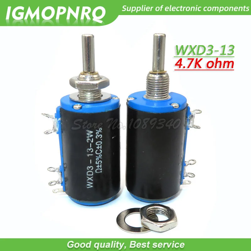 2PCS WXD3-13-2W 4.7K ohm WXD3-13 2W 4K7 otary side Rotary Multiturn Wirewound Potentiometer IGMOPNRQ
2PCS WXD3-13-2W 4.7K ohm WXD3-13 2W 4K7 otary side Rotary Multiturn Wirewound Potentiometer IGMOPNRQ