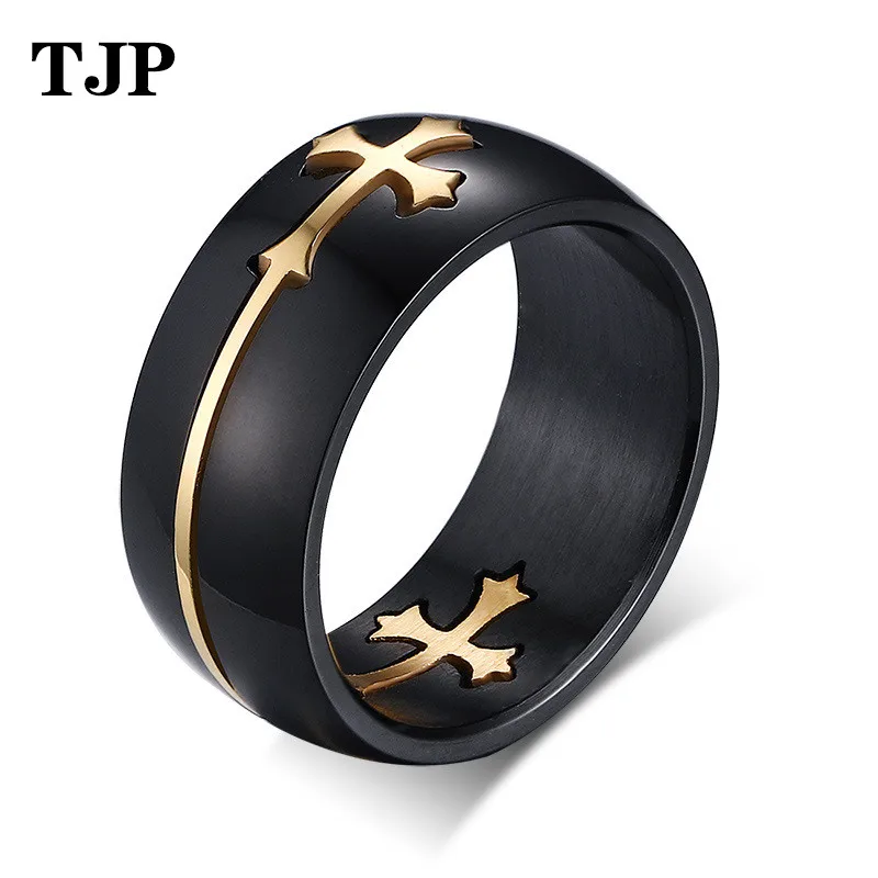 2019 Gold Silver Color Cross Ring for Women Men Black Stainless Steel Cool Ring Male Casual Jewelry Wedding Band Separable Ring
2019 Gold Silver Color Cross Ring for Women Men Black Stainless Steel Cool Ring Male Casual Jewelry Wedding Band Separable Ring