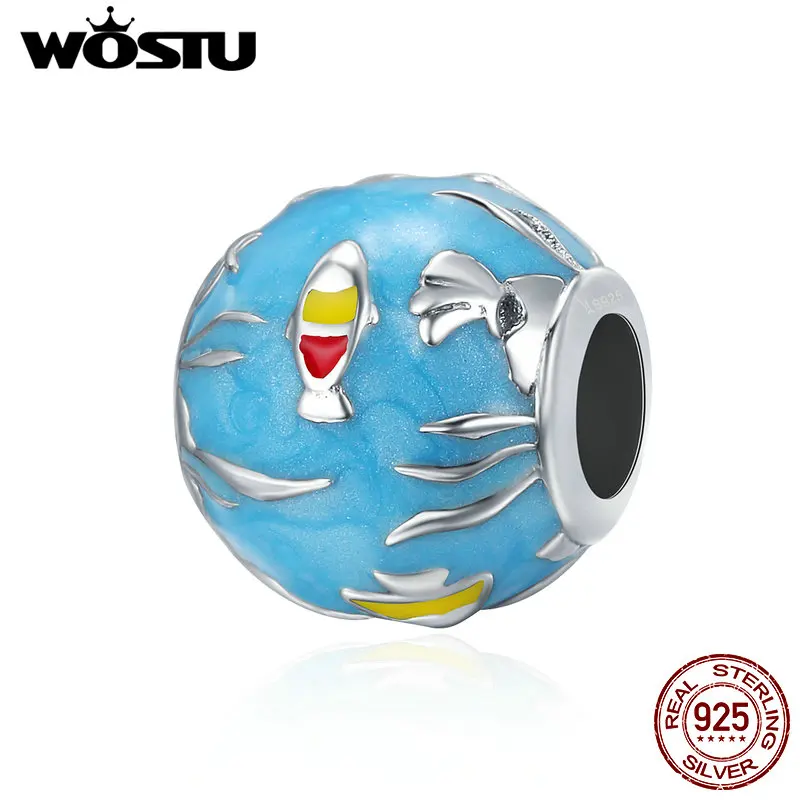 WOSTU High Quality 925 Sterling Silver Sea World, Blue Enamel Beads fit original Charm Bracelets For Women Jewelry Gift CQC235
WOSTU High Quality 925 Sterling Silver Sea World, Blue Enamel Beads fit original Charm Bracelets For Women Jewelry Gift CQC235