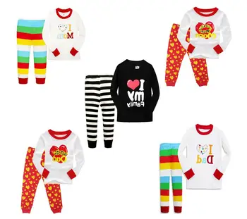 Kids pajamas boys girl Love Dad Mom Sleepwear Kids Pajamas Top+Pants 2 pcs children pajamas for 1~7 years 6 sets/l
Kids pajamas boys girl Love Dad Mom Sleepwear Kids Pajamas Top+Pants 2 pcs children pajamas for 1~7 years 6 sets/l