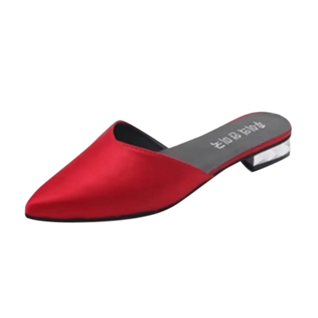 SAGACE Women solid pointed toe slippers 2019 Women's Fashion Casual Pointed Toe Solid Silk Outdoor Slippers Square Heel Shoes
SAGACE Women solid pointed toe slippers 2019 Women's Fashion Casual Pointed Toe Solid Silk Outdoor Slippers Square Heel Shoes