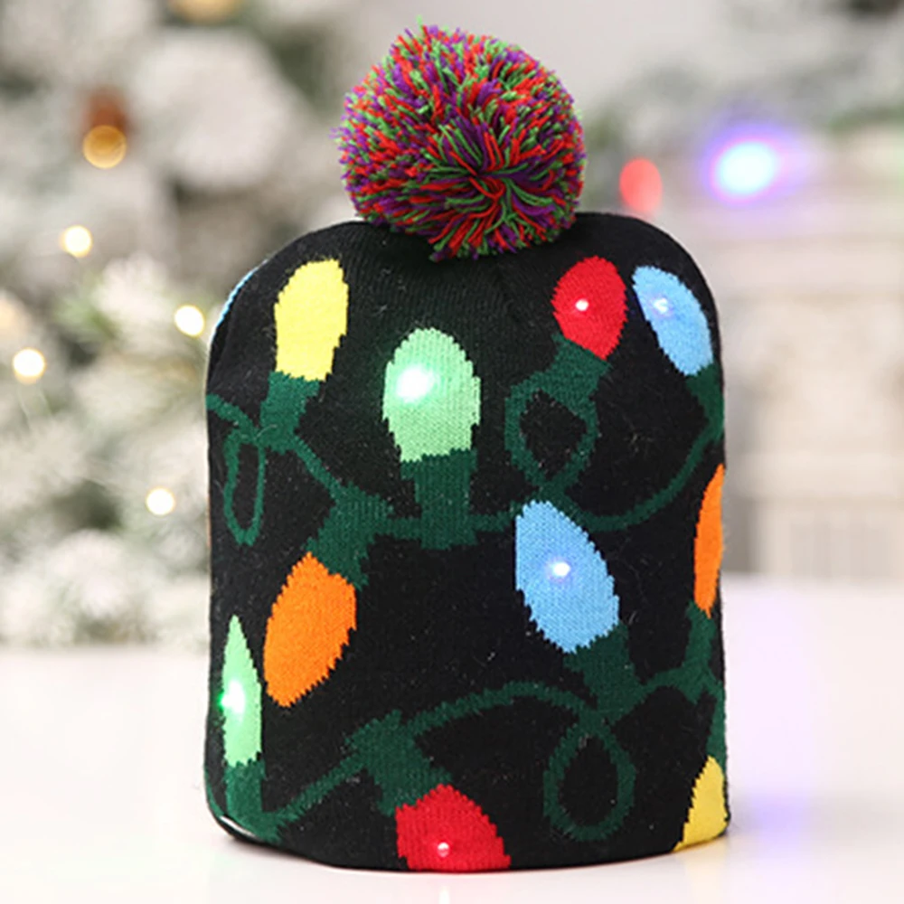 Christmas Beanie LED Light Christmas Sweater Knitted Hat Accessories Women Cartoon Shiny Knit Hats Snowman Models Cute Party
Christmas Beanie LED Light Christmas Sweater Knitted Hat Accessories Women Cartoon Shiny Knit Hats Snowman Models Cute Party
