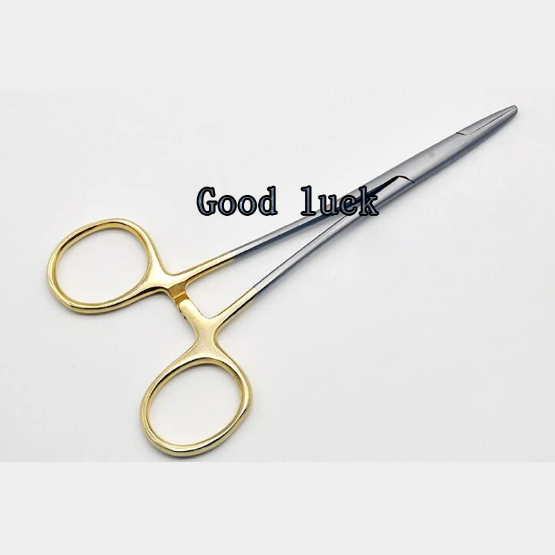 12.5cm Golden color handle Needle clamp medical pliers Surgical forceps Double eyelid cosmetic plastic surgery Needle holder
12.5cm Golden color handle Needle clamp medical pliers Surgical forceps Double eyelid cosmetic plastic surgery Needle holder