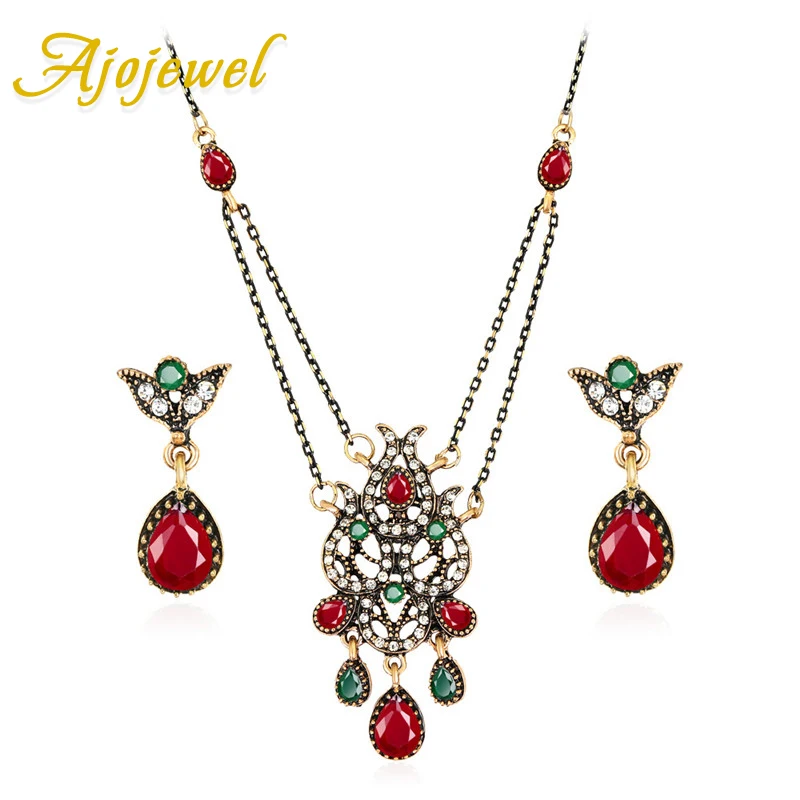 Ajojewel Colorful Resin Bohemian Ethnic Style Fashion Cheap Jewelry Sets For Women Necklace Earrings Turkish Jewelry Supplies
Ajojewel Colorful Resin Bohemian Ethnic Style Fashion Cheap Jewelry Sets For Women Necklace Earrings Turkish Jewelry Supplies