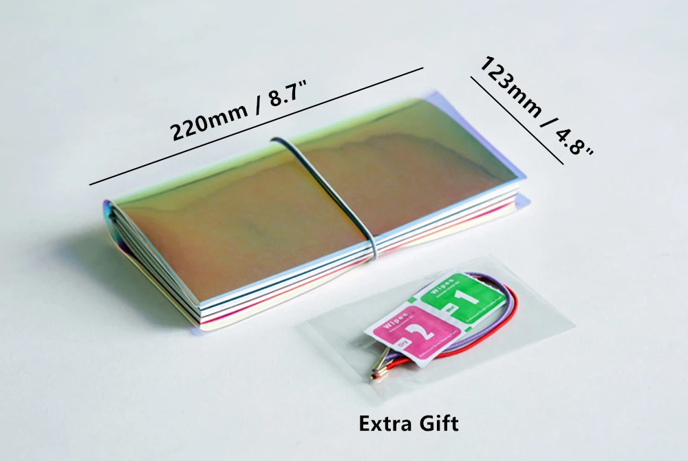 raibow pvc cover bind journals traveler notebook_