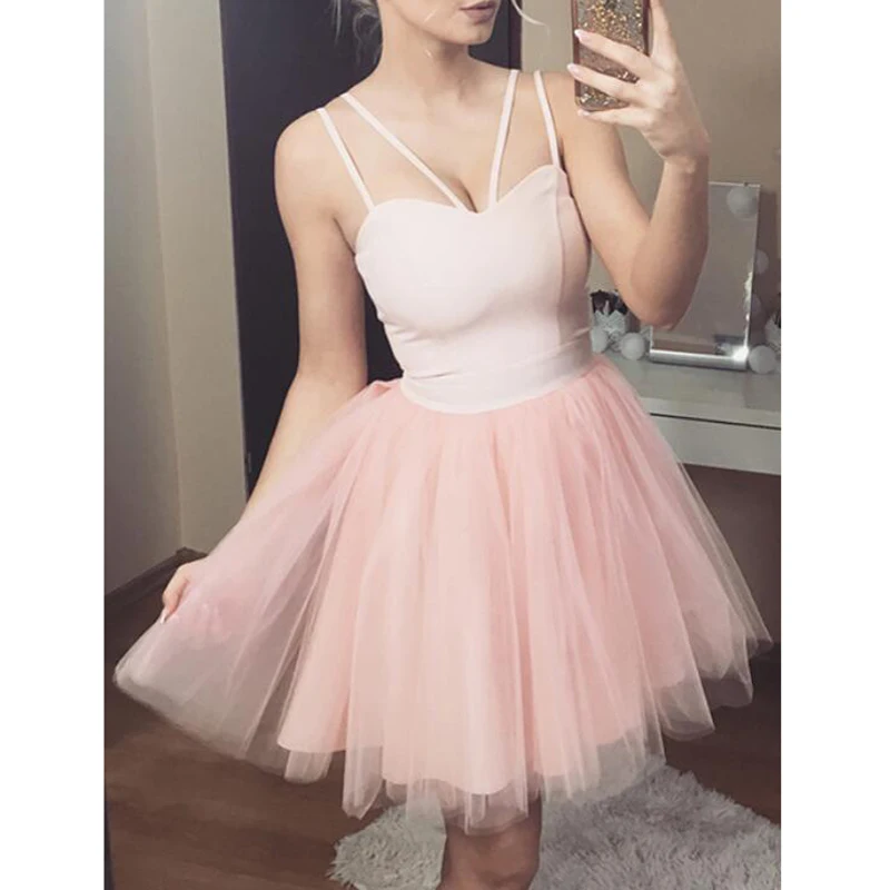 Women Spagetti Strap Mesh Ball Gown Short Dress Casual Sleeveless Solid Sexy Party Dress AM0277
Women Spagetti Strap Mesh Ball Gown Short Dress Casual Sleeveless Solid Sexy Party Dress AM0277