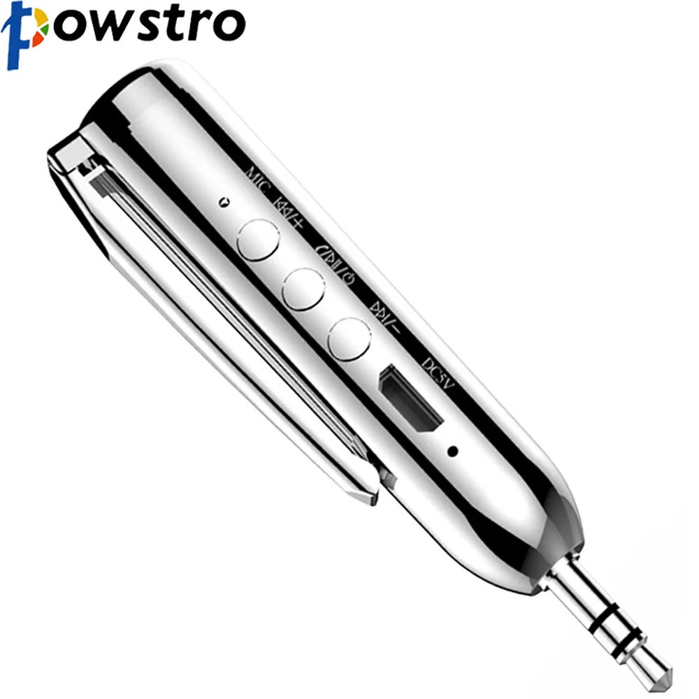 Powstro Mini 3.5mm Bluetooth 4.0 Receiver Wireless Music Audio Receiver Adapter Rechargeable Hands-free Car Kit AUX with Mic
Powstro Mini 3.5mm Bluetooth 4.0 Receiver Wireless Music Audio Receiver Adapter Rechargeable Hands-free Car Kit AUX with Mic