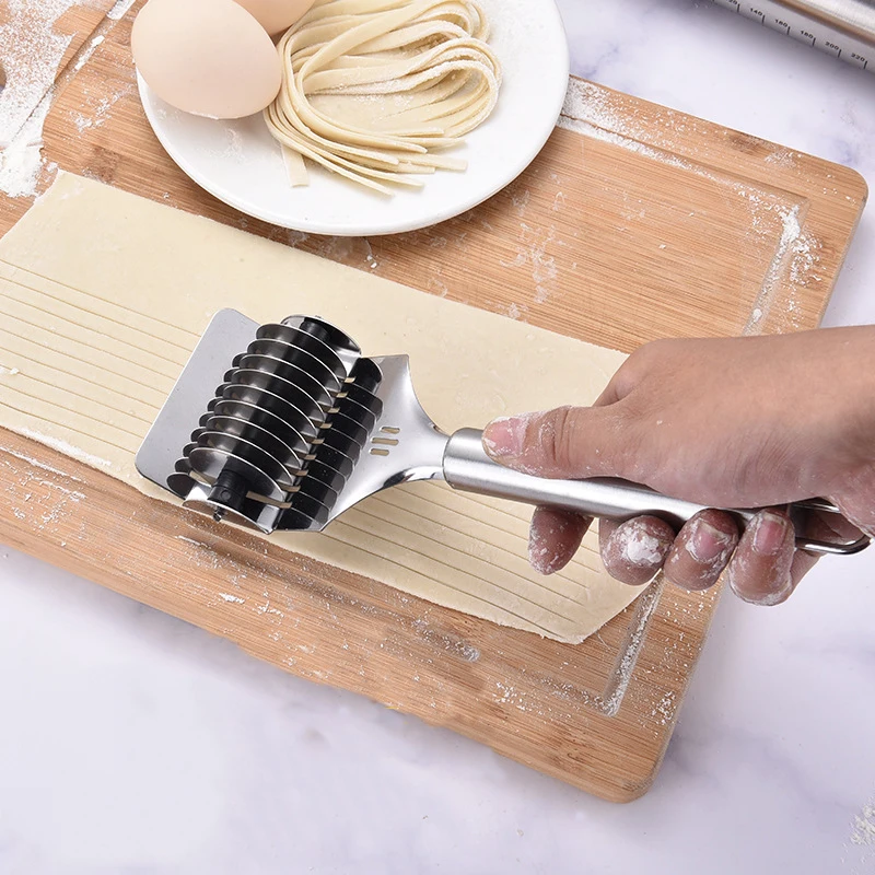 Multi-functional Stainless Steel Pasta Roller Dockers Noodle Maker Handy Rolling Knife Cooking Tools Kitchen Accessories
Multi-functional Stainless Steel Pasta Roller Dockers Noodle Maker Handy Rolling Knife Cooking Tools Kitchen Accessories