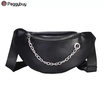 Fashion Women PU Leather Chain Hobos Shoulder Bag Waist Fanny Chest Packs Girls Phone Coins Street Style Solid Waist Bags
Fashion Women PU Leather Chain Hobos Shoulder Bag Waist Fanny Chest Packs Girls Phone Coins Street Style Solid Waist Bags