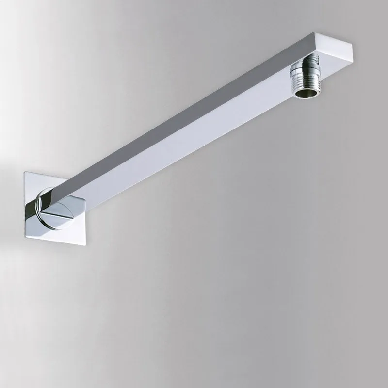 380mm Wall mounted Chrome Solid brass Shower head Arm holder square Fixed shower arm Shower accessories with 1/2" Water outlet
380mm Wall mounted Chrome Solid brass Shower head Arm holder square Fixed shower arm Shower accessories with 1/2" Water outlet