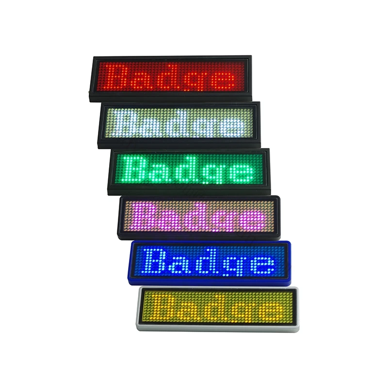 J-1pc LED Name Badge Reuseable Name Tag Rechargeable LED Business Card Screen with 44x11 Pixels USB Programming Digital
J-1pc LED Name Badge Reuseable Name Tag Rechargeable LED Business Card Screen with 44x11 Pixels USB Programming Digital