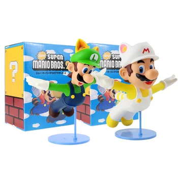 Super Mario Bros Figure Toy Mario Luigi Cosplay Fox Raccoon Animal Great Model Doll for Children
Super Mario Bros Figure Toy Mario Luigi Cosplay Fox Raccoon Animal Great Model Doll for Children