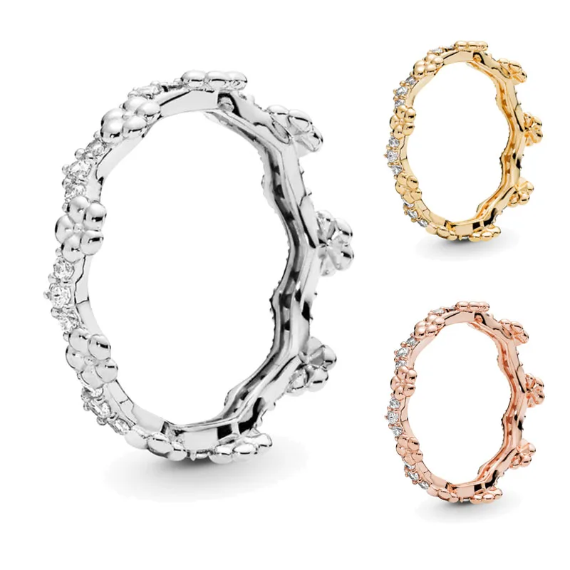 2019 Spring New 925 Sterling Silver Rose Gold Shine Flower Crown Europe Ring For Women Wedding Jewelry Fine DIY Birthday Gift
2019 Spring New 925 Sterling Silver Rose Gold Shine Flower Crown Europe Ring For Women Wedding Jewelry Fine DIY Birthday Gift
