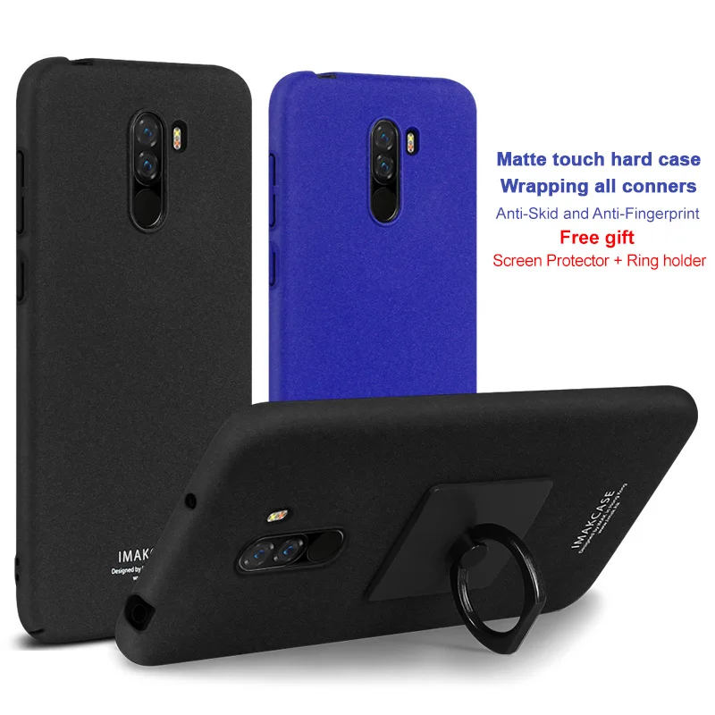 For Xiaomi Pocophone F1 Case Free Screen protector Imak cowboy cases with stand Matte Back Cover Finger Ring Holder Kickstand
For Xiaomi Pocophone F1 Case Free Screen protector Imak cowboy cases with stand Matte Back Cover Finger Ring Holder Kickstand