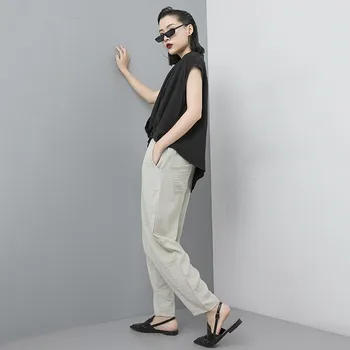 Hot Sale 2019 New Summer Fashion High Elastic Waist Harem Pants Streetwear Casual Solid Button Pockets Loose Pants
Hot Sale 2019 New Summer Fashion High Elastic Waist Harem Pants Streetwear Casual Solid Button Pockets Loose Pants