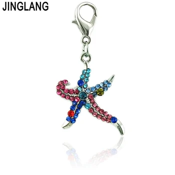 JINGLANG Wholesale Animal Lobster Clasp Charms Dangle Multicolor Rhinestone Starfish DIY Charms For Jewelry Making Accessories
JINGLANG Wholesale Animal Lobster Clasp Charms Dangle Multicolor Rhinestone Starfish DIY Charms For Jewelry Making Accessories