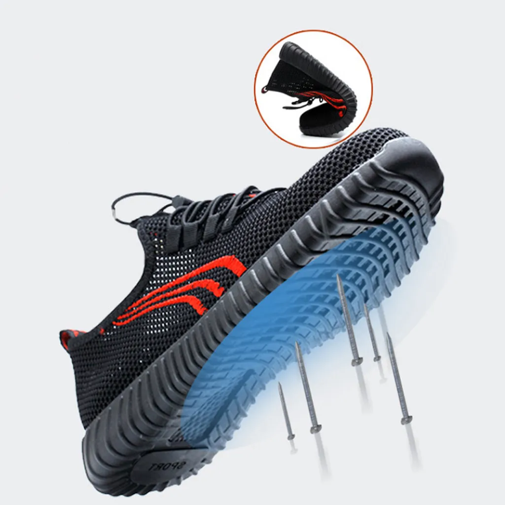 Womens Mens Work Safety Shoes Men's Steel Toe Casual Breathable Outdoor Sneakers Work Hiking Breathable Trainers Boots Shoes
Womens Mens Work Safety Shoes Men's Steel Toe Casual Breathable Outdoor Sneakers Work Hiking Breathable Trainers Boots Shoes