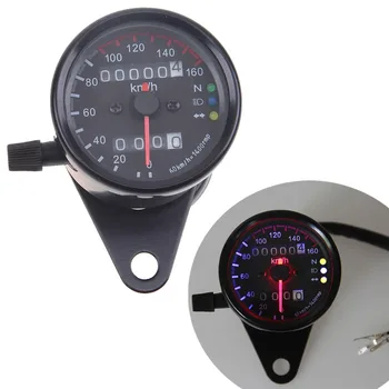 Vintage Black Universal Motorcycle 3 LED Backlight Signal Light Dual Odometer Speedometer Gauge Motorcycle Speedometer Motocross
Vintage Black Universal Motorcycle 3 LED Backlight Signal Light Dual Odometer Speedometer Gauge Motorcycle Speedometer Motocross