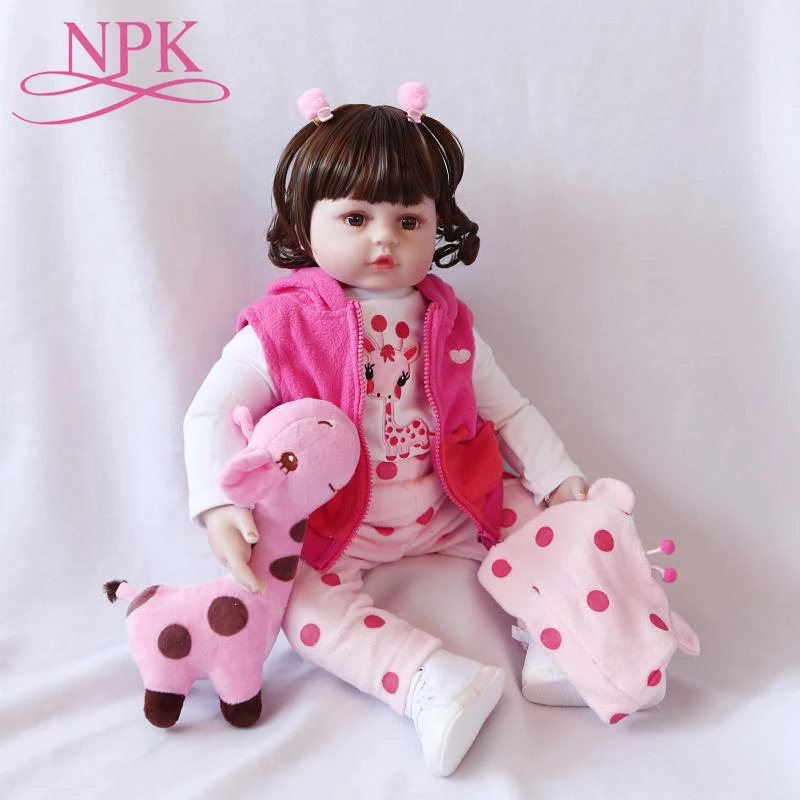 46CM Silicone Reborn Baby Dolls Alive Baby Fashion Dolls Toys For Girls Birthday Christmas Gifts Christmas Gifts
46CM Silicone Reborn Baby Dolls Alive Baby Fashion Dolls Toys For Girls Birthday Christmas Gifts Christmas Gifts