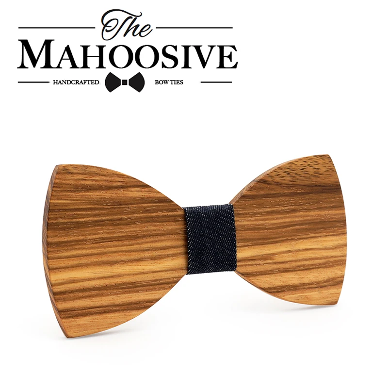 Mahoosive butterfly men Tie Bow 2017 Fun Personality Wooden Bow Ties Bowtie Butterflies Great Gift wholesale 12