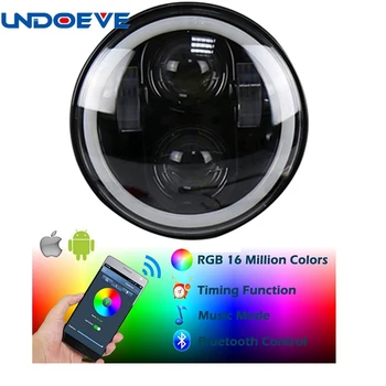 Undoeve 5-3/4" 5.75" Projection LED Headlight for Motorcycles, with RGB Halo Ring and Bluetooth Control
Undoeve 5-3/4" 5.75" Projection LED Headlight for Motorcycles, with RGB Halo Ring and Bluetooth Control