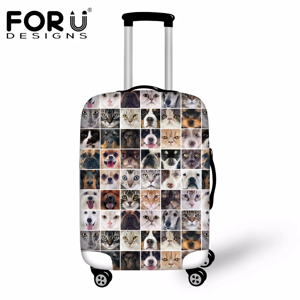 FORUDESIGNS Cute Dog Cat Puzzle Pattern Luggage Protective Cover Spandex Travel Accessories Waterproof Suitcase Rain Cover 2019
FORUDESIGNS Cute Dog Cat Puzzle Pattern Luggage Protective Cover Spandex Travel Accessories Waterproof Suitcase Rain Cover 2019