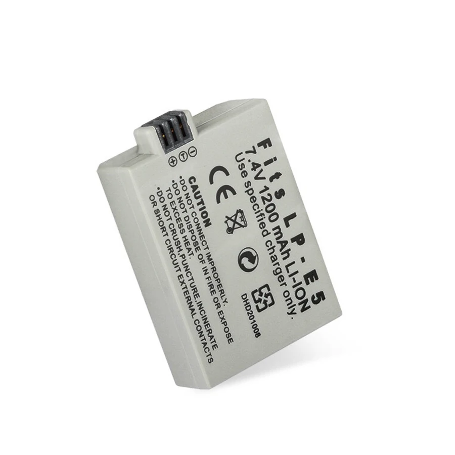 LP E5 1200mAh LP-E5 LPE5 Digital Camera Battery Pack for Canon EOS Rebel XS, Rebel T1i, XSi, 1000D, 500D, 450D, Kiss X3,X2,F
LP E5 1200mAh LP-E5 LPE5 Digital Camera Battery Pack for Canon EOS Rebel XS, Rebel T1i, XSi, 1000D, 500D, 450D, Kiss X3,X2,F