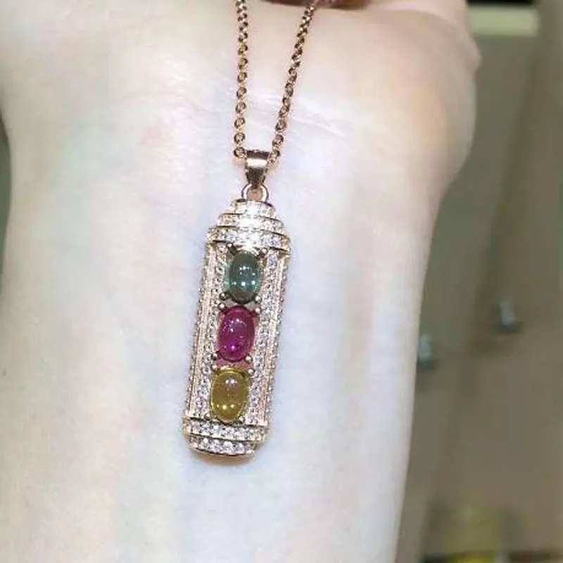 2017 Collier Qi Xuan_Tourmaline Stone Fashion Pendant Necklaces_Real Necklaces_Quality Guaranteed_Manufacturer Directly Sale
2017 Collier Qi Xuan_Tourmaline Stone Fashion Pendant Necklaces_Real Necklaces_Quality Guaranteed_Manufacturer Directly Sale
