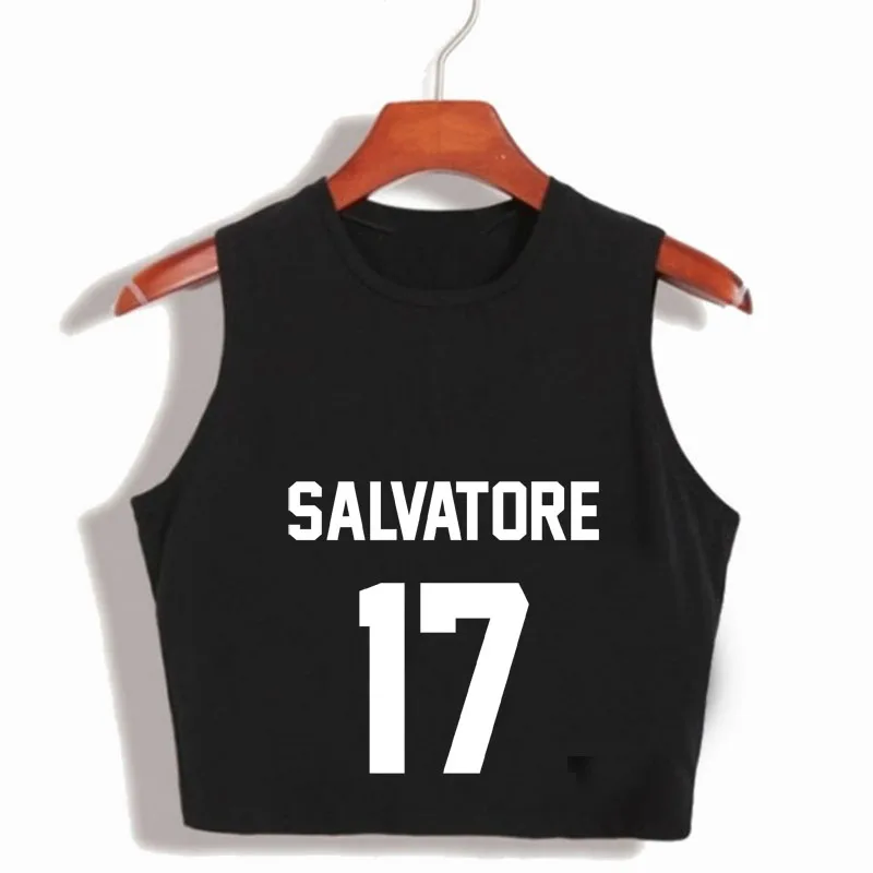 Sexy Summer Women Crop Top Salvatore 17 Vampire Diaries Mystic Falls Timberwolves Sleeveless Tops Vest Harajuku Kawaii Tank Tops
Sexy Summer Women Crop Top Salvatore 17 Vampire Diaries Mystic Falls Timberwolves Sleeveless Tops Vest Harajuku Kawaii Tank Tops