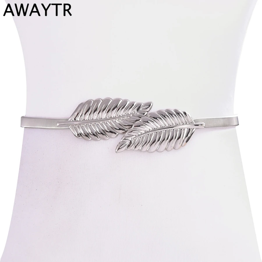 AWAYTR Fashion Elastic Belt For Women Tree Leaf Buckle Women's Elastic Metal Waist Chain Fashion Women Belt Girls Accessories
AWAYTR Fashion Elastic Belt For Women Tree Leaf Buckle Women's Elastic Metal Waist Chain Fashion Women Belt Girls Accessories