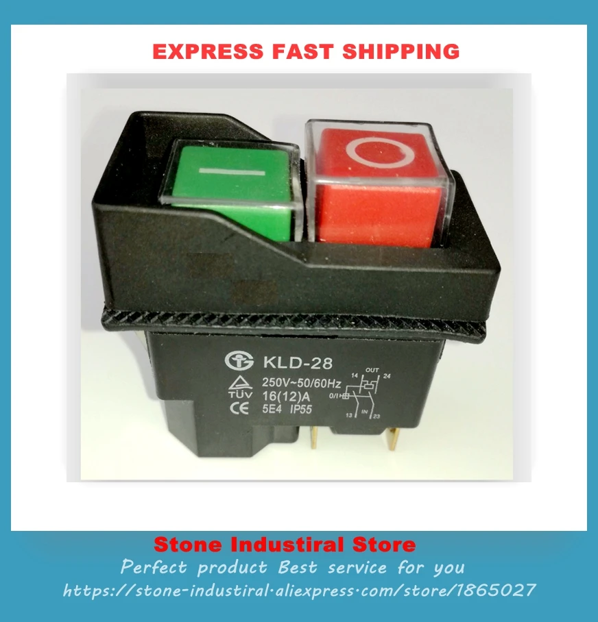 

KLD-28 Magnetic Explosion-proof Pushbutton Switch IP65 220v Magnetic Starter Electromagnetic Switches New