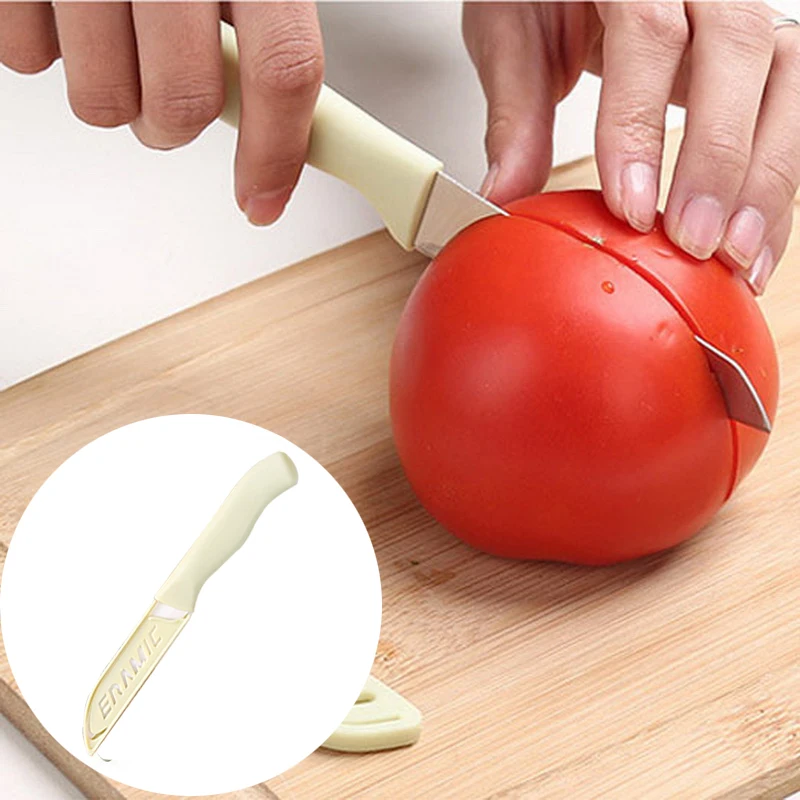 IVYSHION 1pc Mini Ceramic Knife Colorful 3 Inch Handle Ceramic Paring Kitchen Knives Accessories Household Fruit Paring Knife
IVYSHION 1pc Mini Ceramic Knife Colorful 3 Inch Handle Ceramic Paring Kitchen Knives Accessories Household Fruit Paring Knife