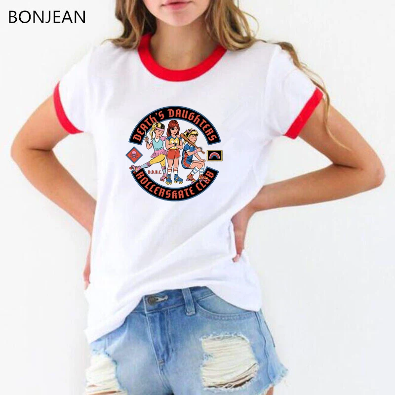 Death's Daughters graphic tees women Satan Tshirt Evil Demon shirt funny 90s halloween vintage t shirt femme summer tops clothes
Death's Daughters graphic tees women Satan Tshirt Evil Demon shirt funny 90s halloween vintage t shirt femme summer tops clothes