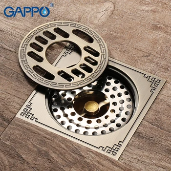 GAPPO Drains bathroom shower drains shower floor cover antique brass shower floor drains square drain stopper
GAPPO Drains bathroom shower drains shower floor cover antique brass shower floor drains square drain stopper
