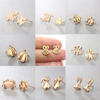 CHENGXUN Animals Stud Earrings for Women Fashion Jewelry Girls Earring Dog Cat Dragon Shape Alloy Earring 2019
CHENGXUN Animals Stud Earrings for Women Fashion Jewelry Girls Earring Dog Cat Dragon Shape Alloy Earring 2019