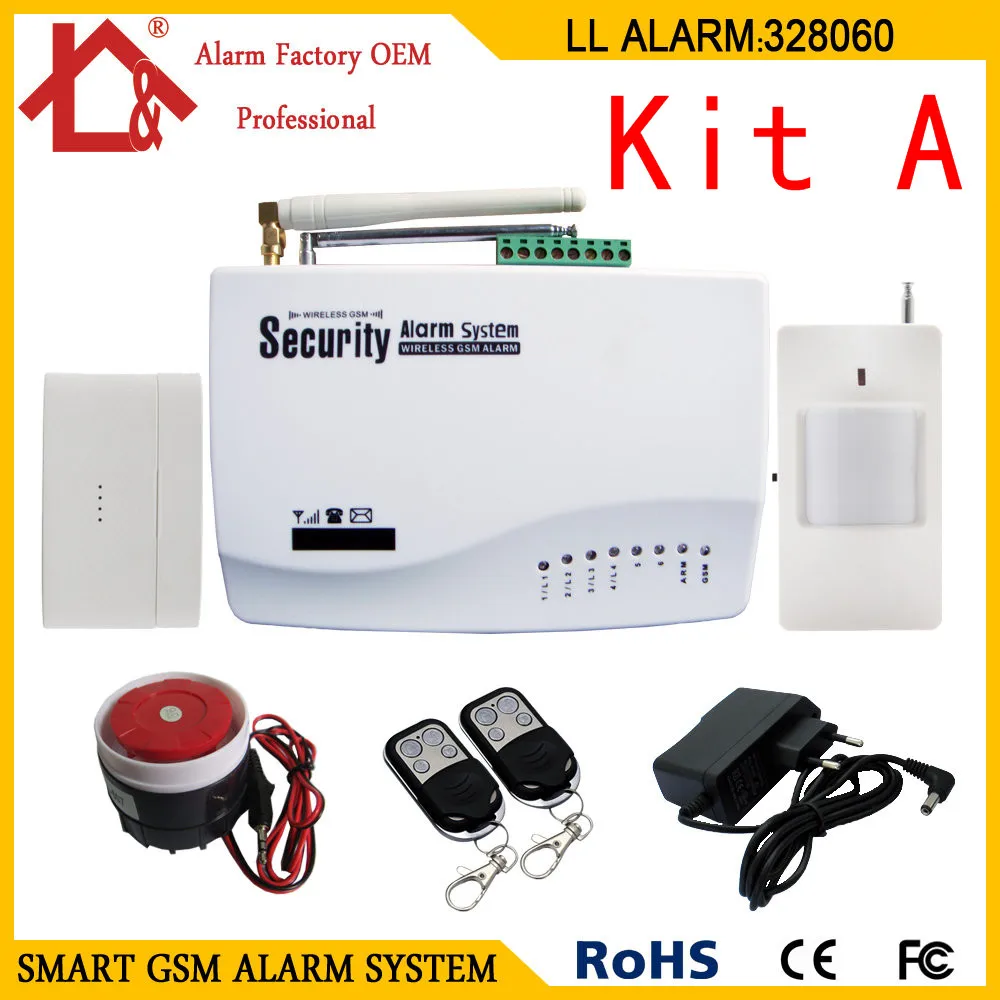 Wireless Home Burglar Alarm GSM Alarm System
