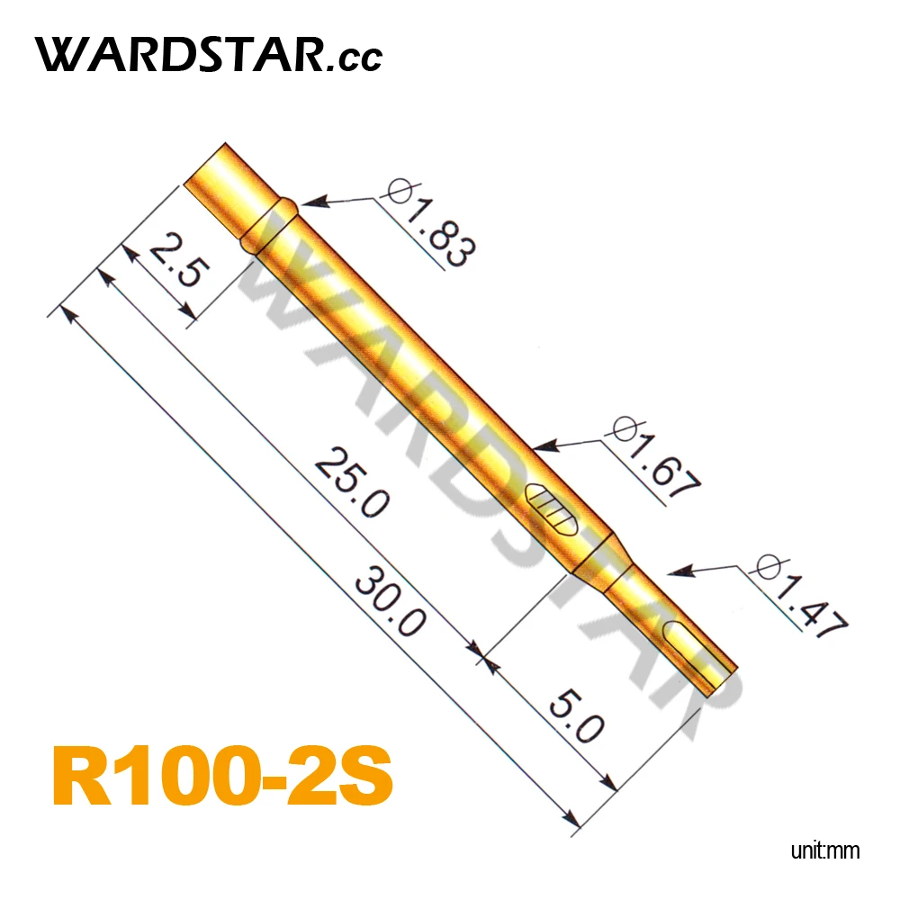 100pcs/lot R100-2S Length 30.0mm Spring Probe Test Probes Pogo Pin Receptacle Wholesale
100pcs/lot R100-2S Length 30.0mm Spring Probe Test Probes Pogo Pin Receptacle Wholesale