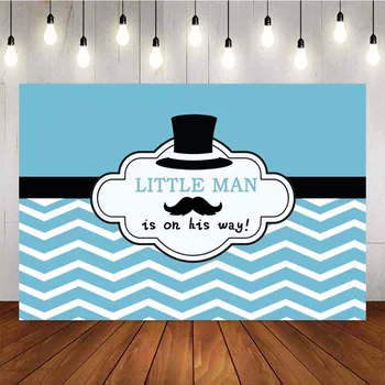 NeoBack photography Backdrop Little Man Is On His Way Birthday Party Boy Baby Shower Decor Blue Striped Background For Studio
NeoBack photography Backdrop Little Man Is On His Way Birthday Party Boy Baby Shower Decor Blue Striped Background For Studio