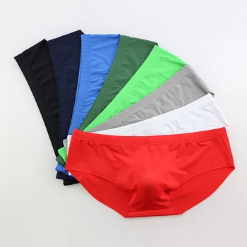 8Pcs/Lot Sexy Underwear Men Briefs Shorts Thin Ice Silk Low Waist Panties Solid U Conve Pouch Seamless Underpants
8Pcs/Lot Sexy Underwear Men Briefs Shorts Thin Ice Silk Low Waist Panties Solid U Conve Pouch Seamless Underpants