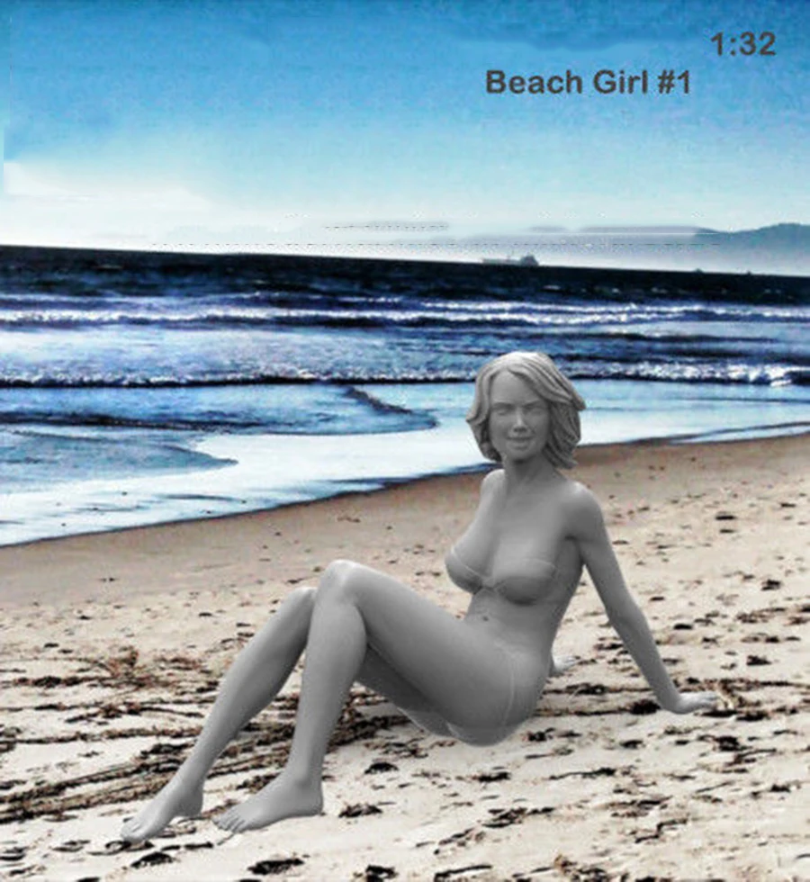 Unpainted Kit 1/32 Summer beach girl sit one figure Resin Figure miniature garage kit
Unpainted Kit 1/32 Summer beach girl sit one figure Resin Figure miniature garage kit