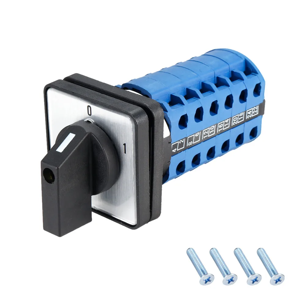 Uxcell Changeover Switch 2/3 Position Rotary Selector Cam Switch Panel Mount Latching Ui 550V Ith 20A Supplies 4/20/24 Terminals
Uxcell Changeover Switch 2/3 Position Rotary Selector Cam Switch Panel Mount Latching Ui 550V Ith 20A Supplies 4/20/24 Terminals