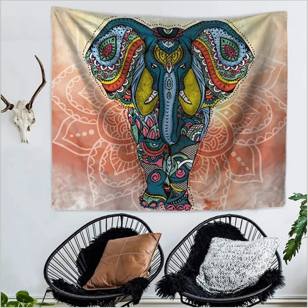 Home Decor Polyester Fabric Elephant Totem Tapestry Wall Hanging Throw Bohemian Door Curtain home decoration accessories
Home Decor Polyester Fabric Elephant Totem Tapestry Wall Hanging Throw Bohemian Door Curtain home decoration accessories
