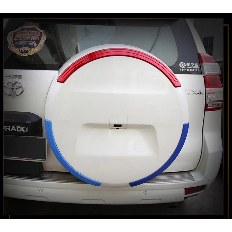 font b car b font Spare tire cover trims for toyota land cruiser prado 2014